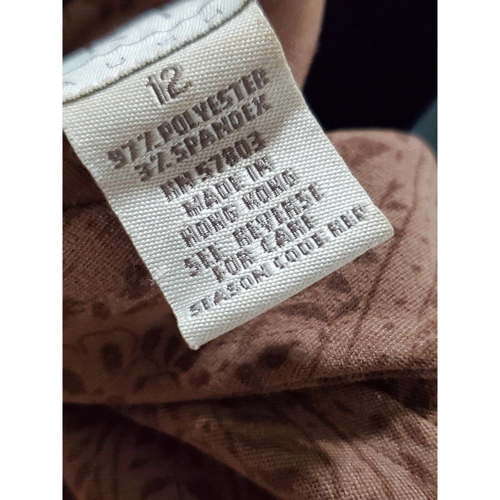 Norton Women's Brown Polyester Collared Shirt & Maxi Skirt 2 Piece Suit Size 12 - Picture 8 of 12